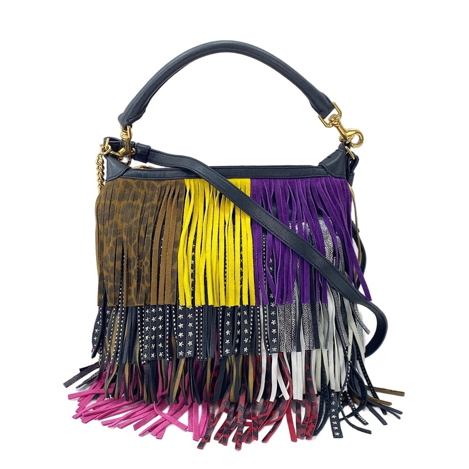 Saint Laurent Yves Shoulder Bag: Saint Laurent Yves Shoulder Bag The Saint Laurent Yves Shoulder Bag is a stylish and sleek accessory from the renowned French fashion house. Measuring 25cm x 23cm x 1cm, this clear, multi-color bag fe