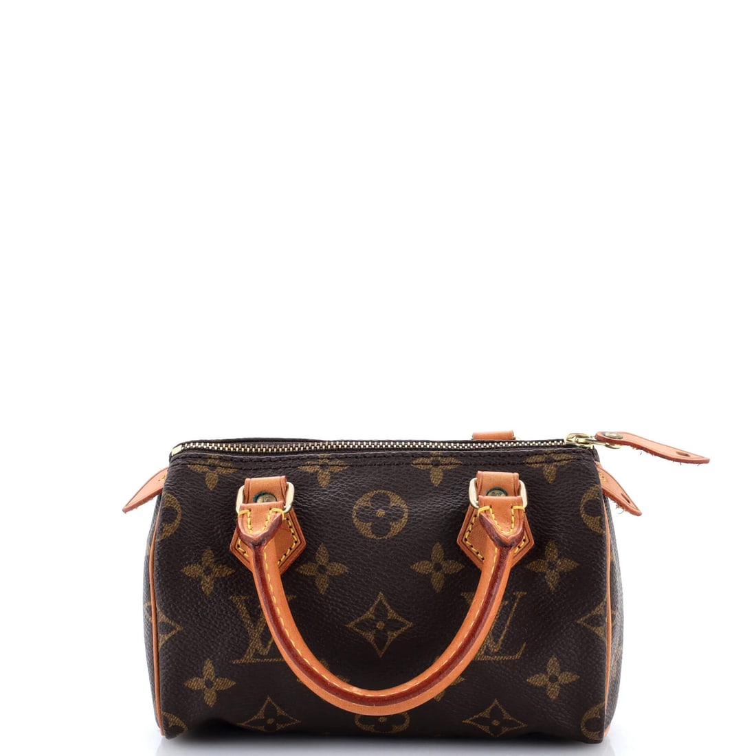 Speedy Mini Louis Vuitton Canvas Handbag Monogram HL: Speedy Mini Louis Vuitton Canvas Handbag Monogram HL The Speedy Mini Louis Vuitton Canvas Handbag Monogram HL boasts a classic design with a timeless brown canvas exterior and gold hardware.