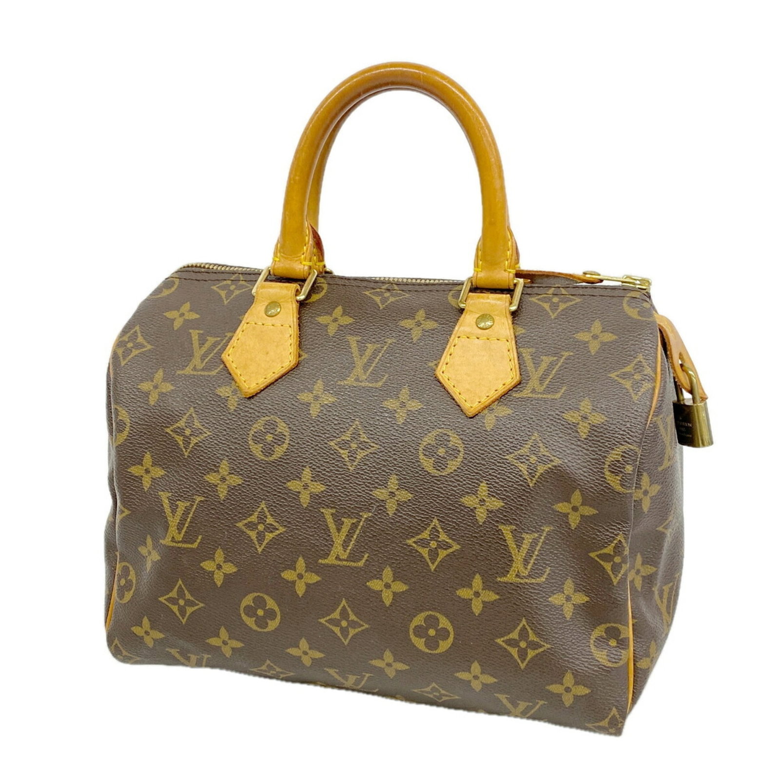 Handbag Louis Vuitton: Handbag Louis Vuitton Brown Louis Vuitton handbag with dimensions 19cm x 25cm x 14cm. Made with classic design and signature monogram pattern, this stylish bag is a timeless accessory for women.