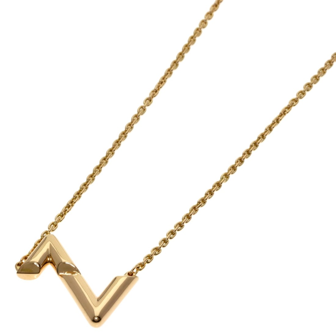 K18 Pink Gold Side Down Up Necklace Vault Louis Vuitton: K18 Pink Gold Side Down Up Necklace Vault Louis Vuitton K18 Pink Gold Side Down Up Necklace by LOUIS VUITTON boasts a sleek, modern design with a 17.7-inch length, perfect for everyday wear. The