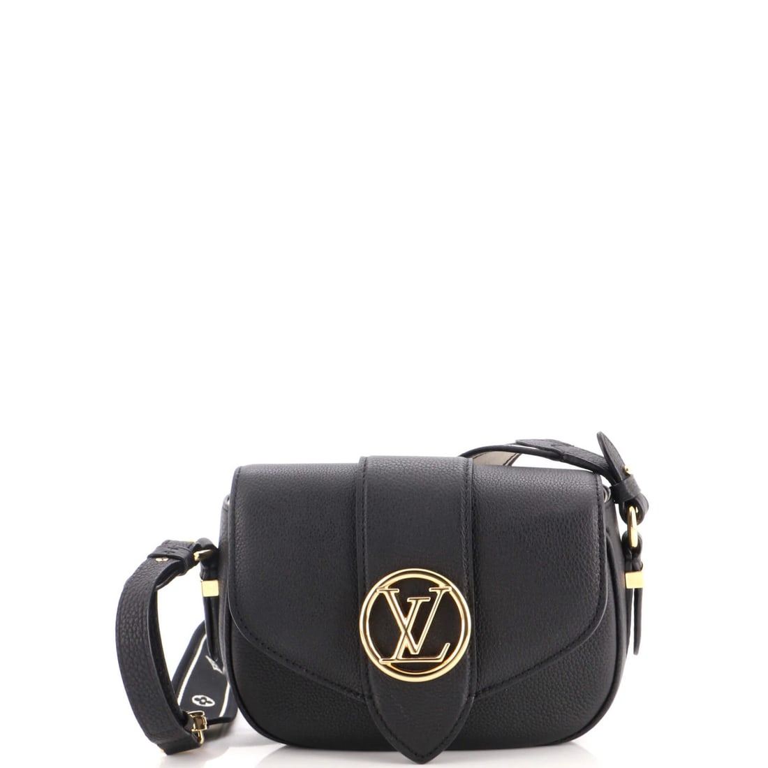 Soft Leather Bag Louis Vuitton Pont 9: Soft Leather Bag Louis Vuitton Pont 9 Soft and stylish, this Louis Vuitton Pont 9 cross body bag features black leather exterior with gold hardware, perfect for adding a touch of luxury to any