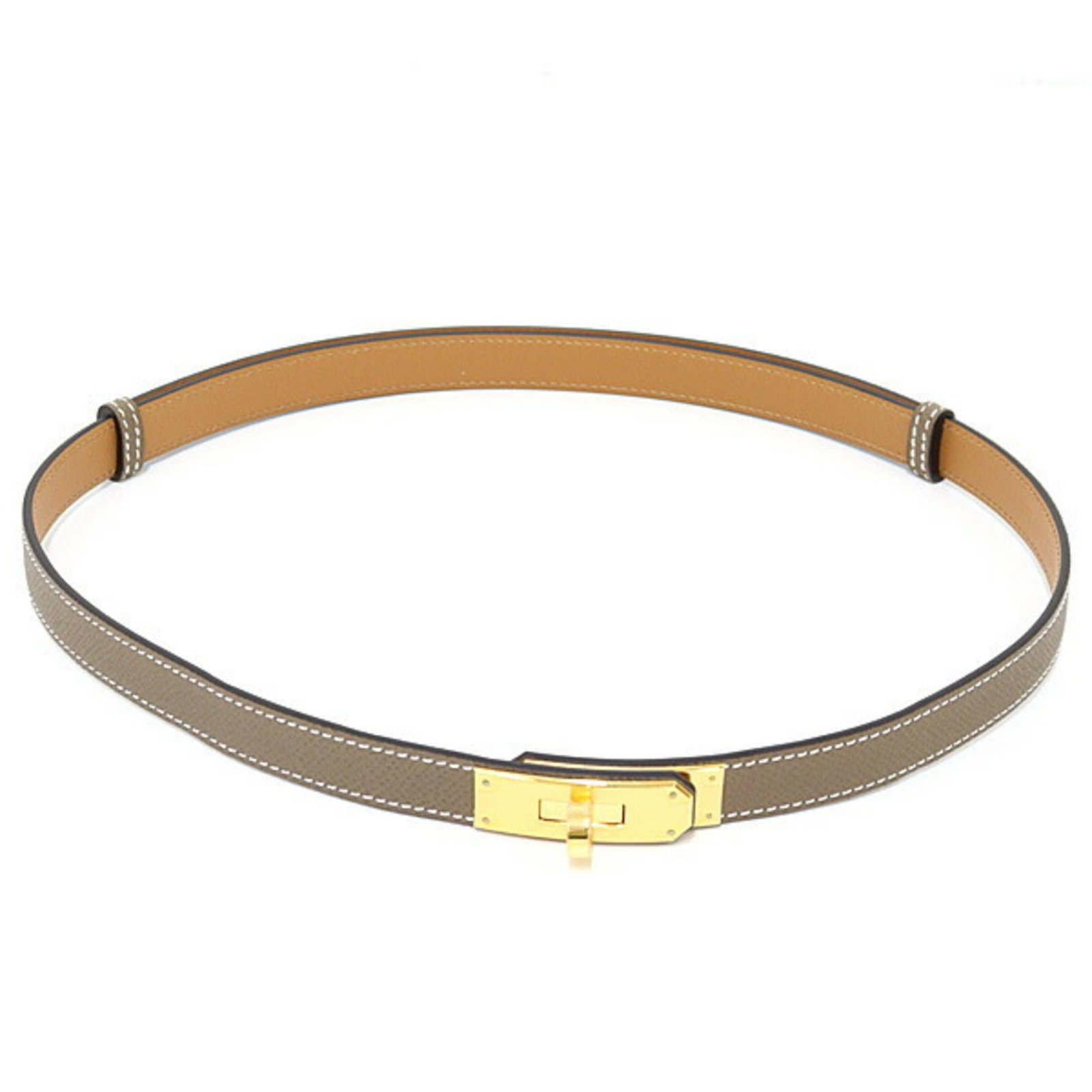 Hermes Standard Belt: Hermes Standard Belt Made from high-quality Epsom leather, this Hermes Standard Belt is a timeless accessory for women. Available in a range of lengths, from 23.62'' to 41.73'', it features a sleek de