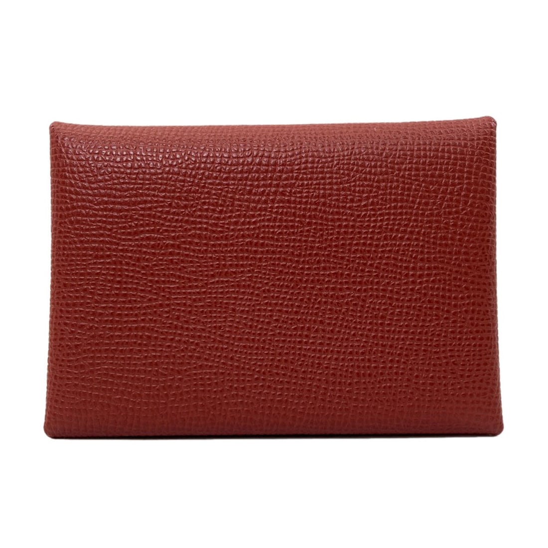Hermes Calvi Duo Verso Silverhardware Card Case Calf: Hermes Calvi Duo Verso Silverhardware Card Case Calf The Hermes Calvi Duo Verso Silverhardware Card Case Calf boasts a stunning brown exterior, showcasing the iconic brand's signature style. Crafted f