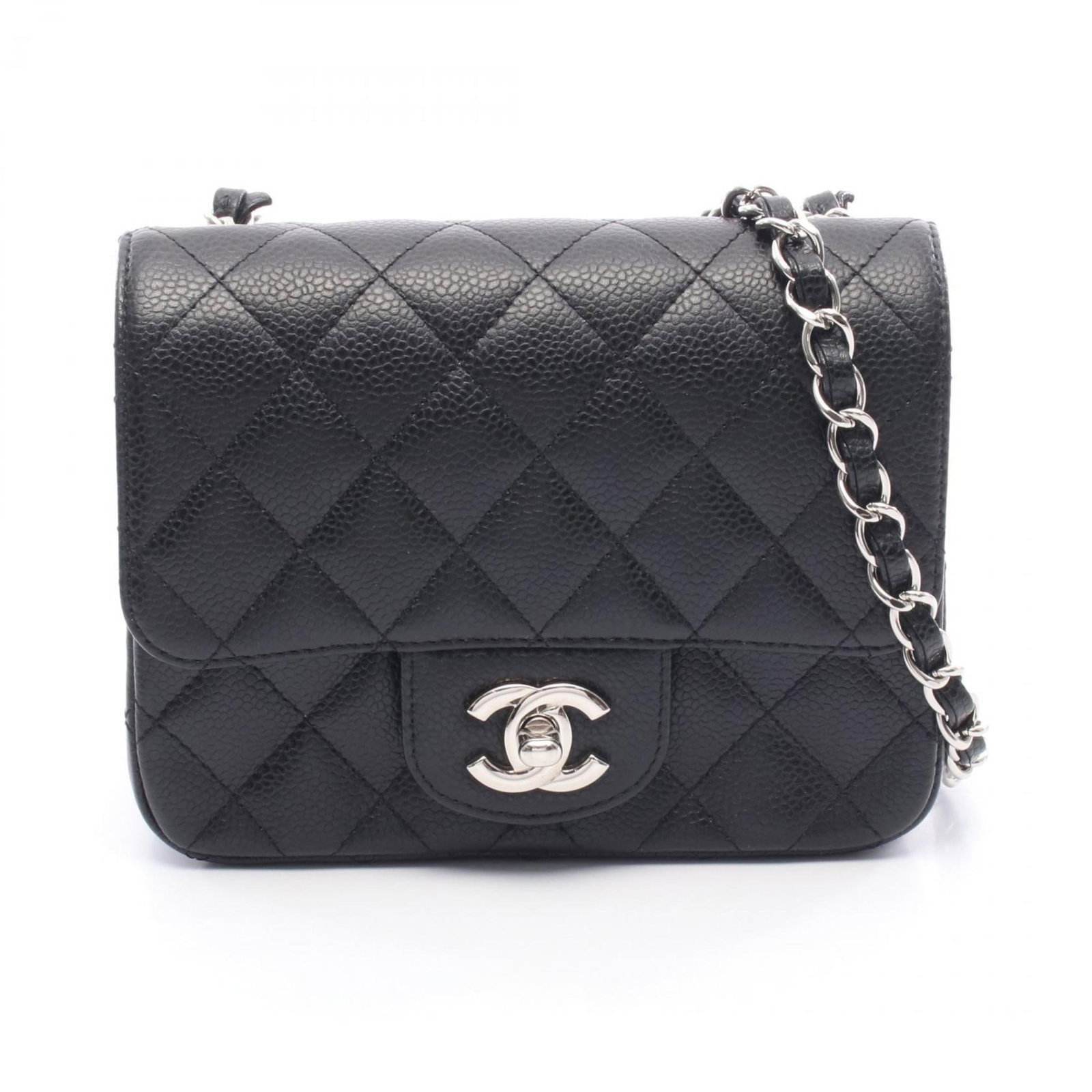 Shoulder Bag Leather Chanel: Shoulder Bag Leather Chanel This black leather shoulder bag is a classic Chanel design, made from high-quality leather and measuring 13cm x 17cm x 8cm. The sleek and sophisticated style makes it a