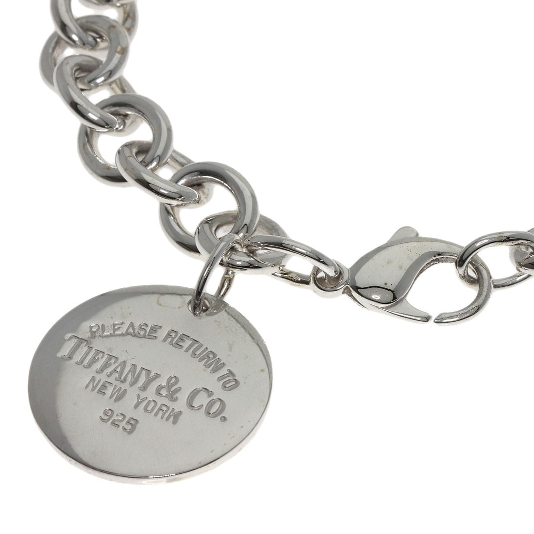 Return Tiffany Round Silver Bracelet - 2