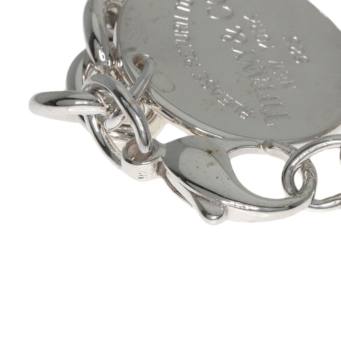 Return Tiffany Round Silver Bracelet - 5