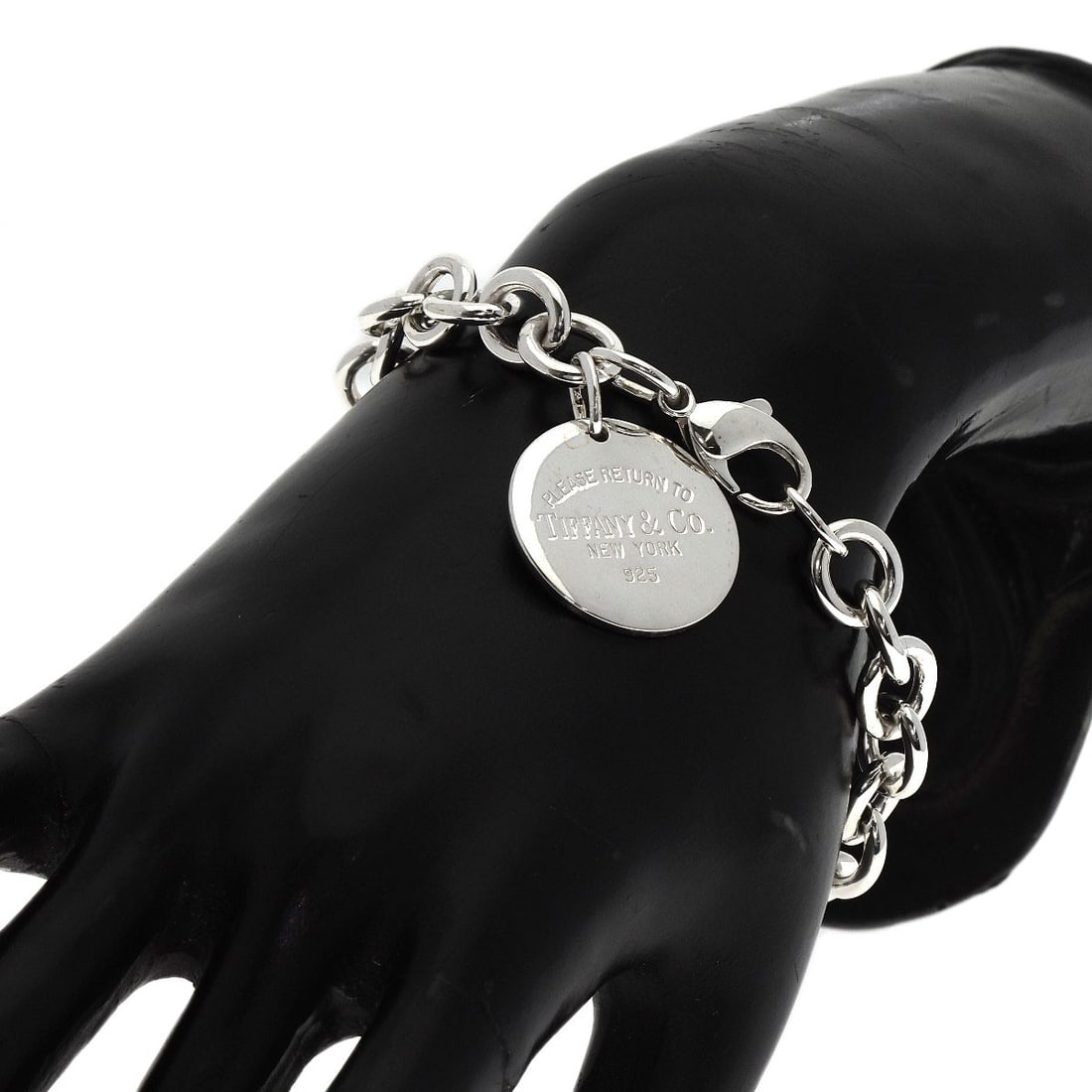 Return Tiffany Round Silver Bracelet - 6
