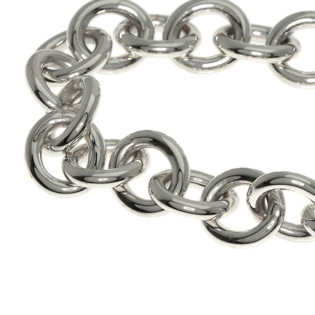 Return Tiffany Round Silver Bracelet - 7