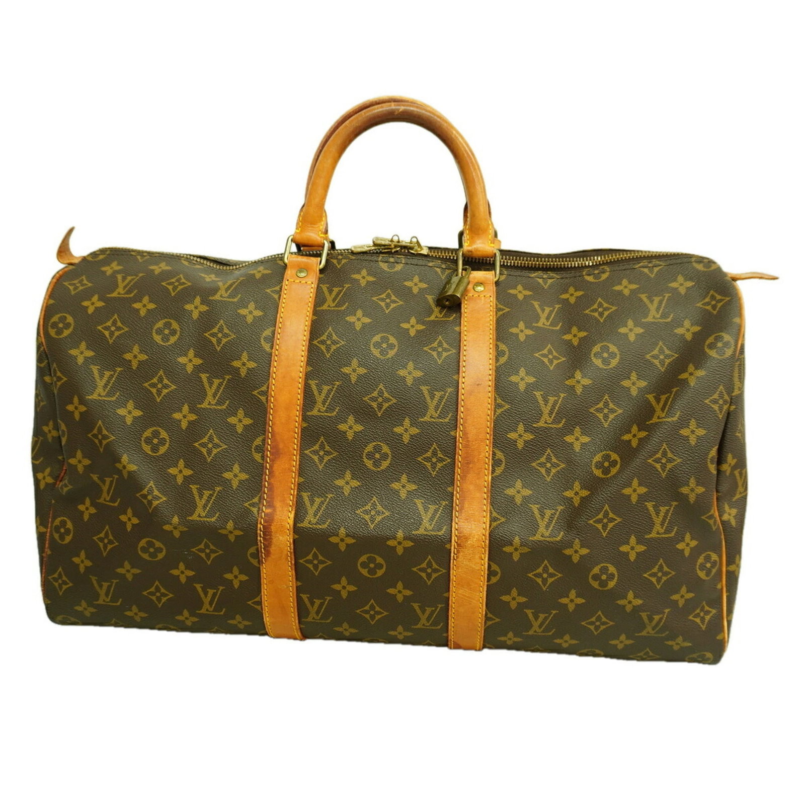 Boston Bag By Louis Vuitton: Boston Bag By Louis Vuitton Boston Bag By Louis Vuitton. This iconic bag features a timeless design with clean lines and a classic brown color. Measuring 29cm x 50cm x 22cm, it offers a spacious