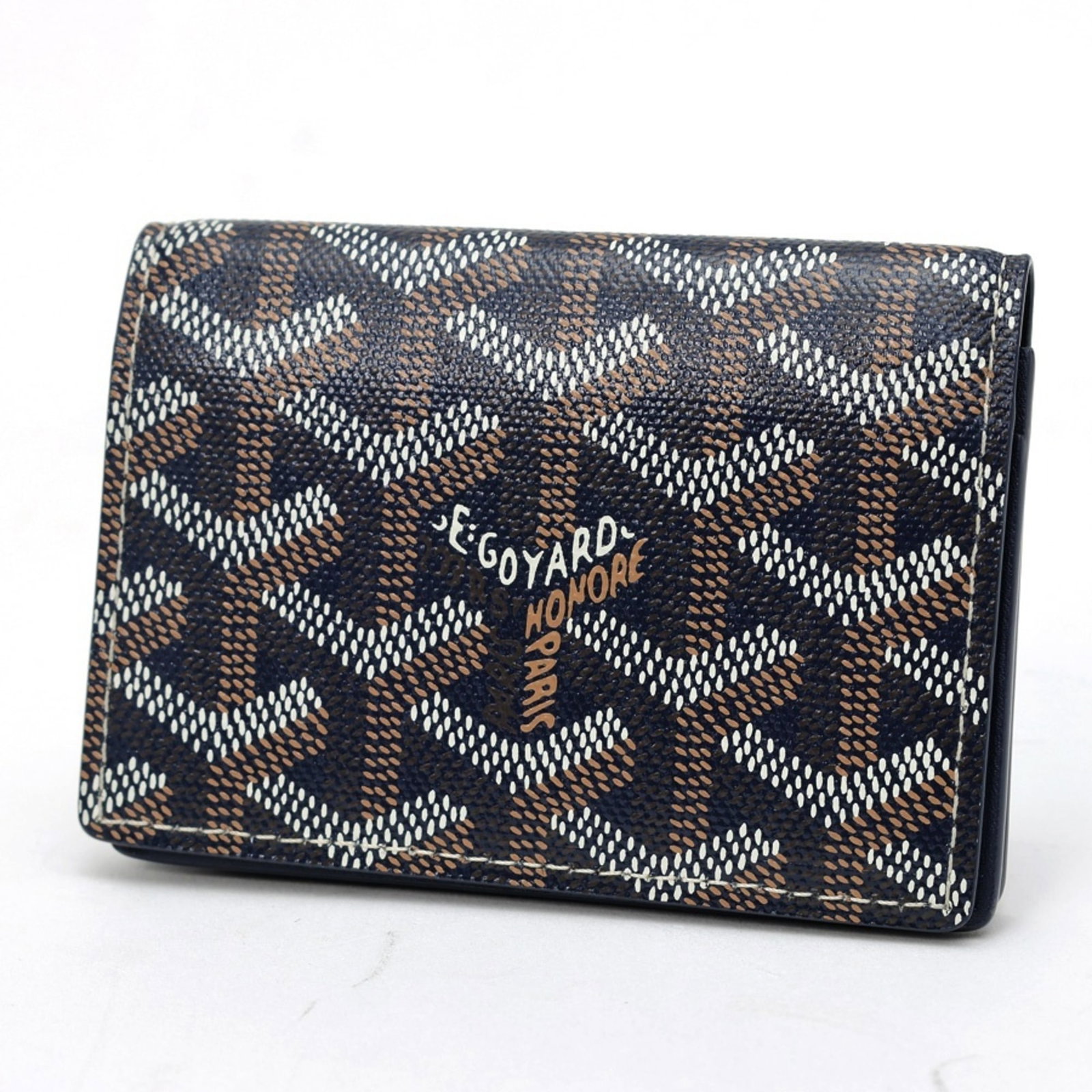 Canvas Leather Goyard Card Case: Canvas Leather Goyard Card Case Canvas Leather Goyard Card Case - A stylish and functional accessory from the renowned French brand, featuring a canvas and leather construction, with a calfskin leathe