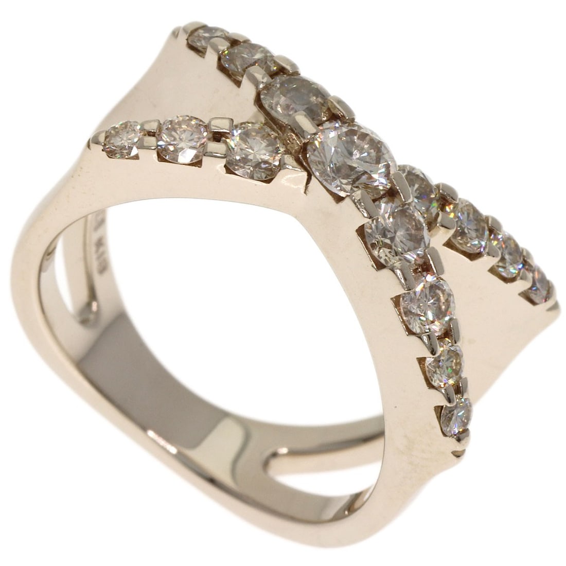 Kashikey Naked Brown Diamond Ring K18Bg: Kashikey Naked Brown Diamond Ring K18Bg Kashikey's Naked Brown Diamond Ring boasts a striking gold metal setting, showcasing a 1ct D color diamond. The ring's K18BG material adds a touch of luxury, wh