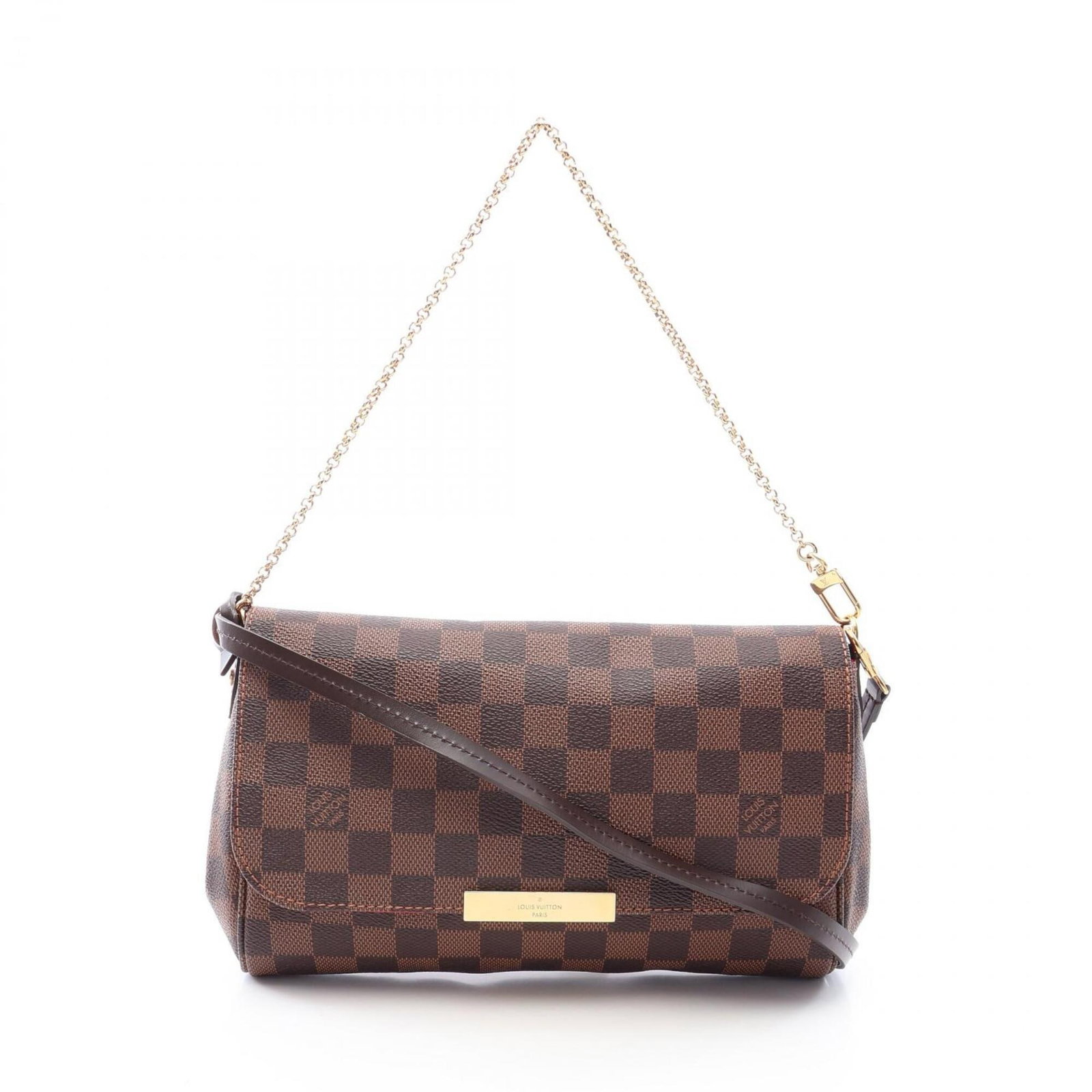 Handbag Coated Canvas Leather Louis Vuitton: Handbag Coated Canvas Leather Louis Vuitton Coated canvas leather Louis Vuitton handbag with a classic Damier canvas design in brown, featuring a signature on the exterior. Made from a combination of
