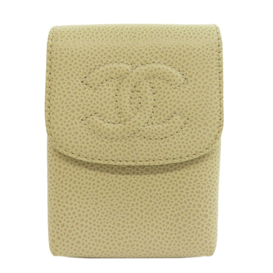 Chanel Cigarette Case Coco Mark Goldhardware Cigarette Case Grained (1 of 19)