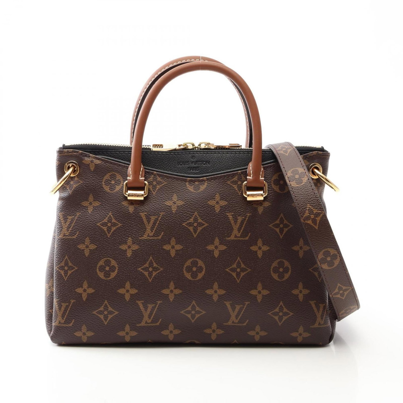 Louis Vuitton Handbag Monogram Leather: Louis Vuitton Handbag Monogram Leather Monogram Leather Louis Vuitton Handbag - 19cm x 26cm x 8cm. Made from high-quality monogram leather, this iconic handbag features a classic design with timeless 