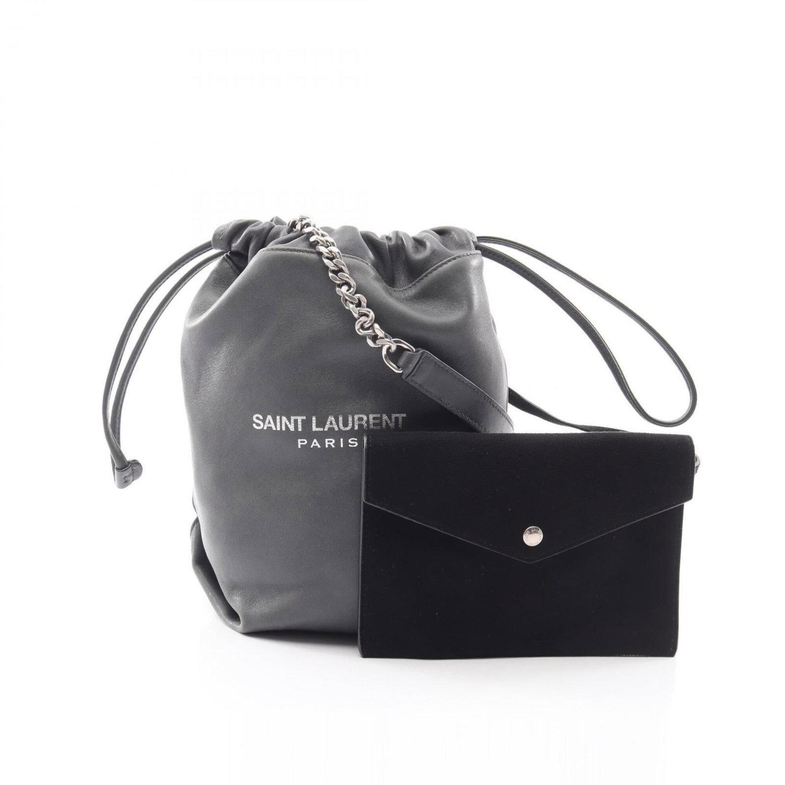 Saint Laurent Yves Handbag Leather Pouch Shoulder Bag: Saint Laurent Yves Handbag Leather Pouch Shoulder Bag The Saint Laurent Yves Handbag Leather Pouch Shoulder Bag is a sleek and sophisticated accessory, featuring high-quality leather construction and