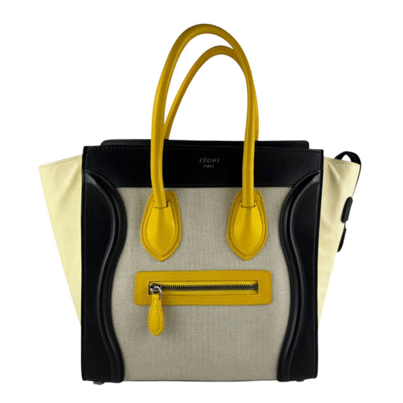 Canvas Leather Handbag Celine: Canvas Leather Handbag Celine Canvas Leather Handbag Celine - A stylish and versatile bag, this Celine handbag combines the durability of leather with the breathability of canvas, creating a unique