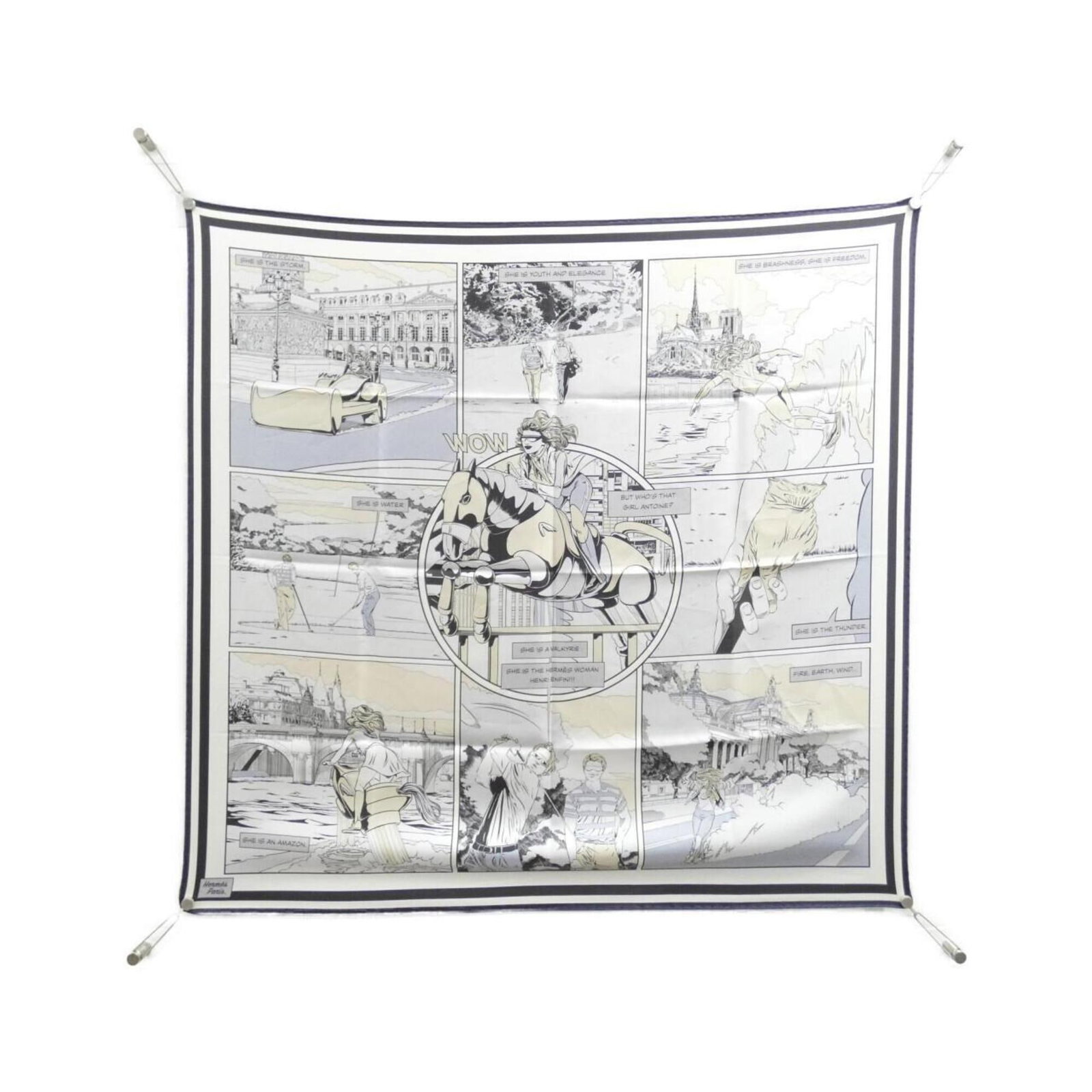 Silk Hermes Scarf - 2
