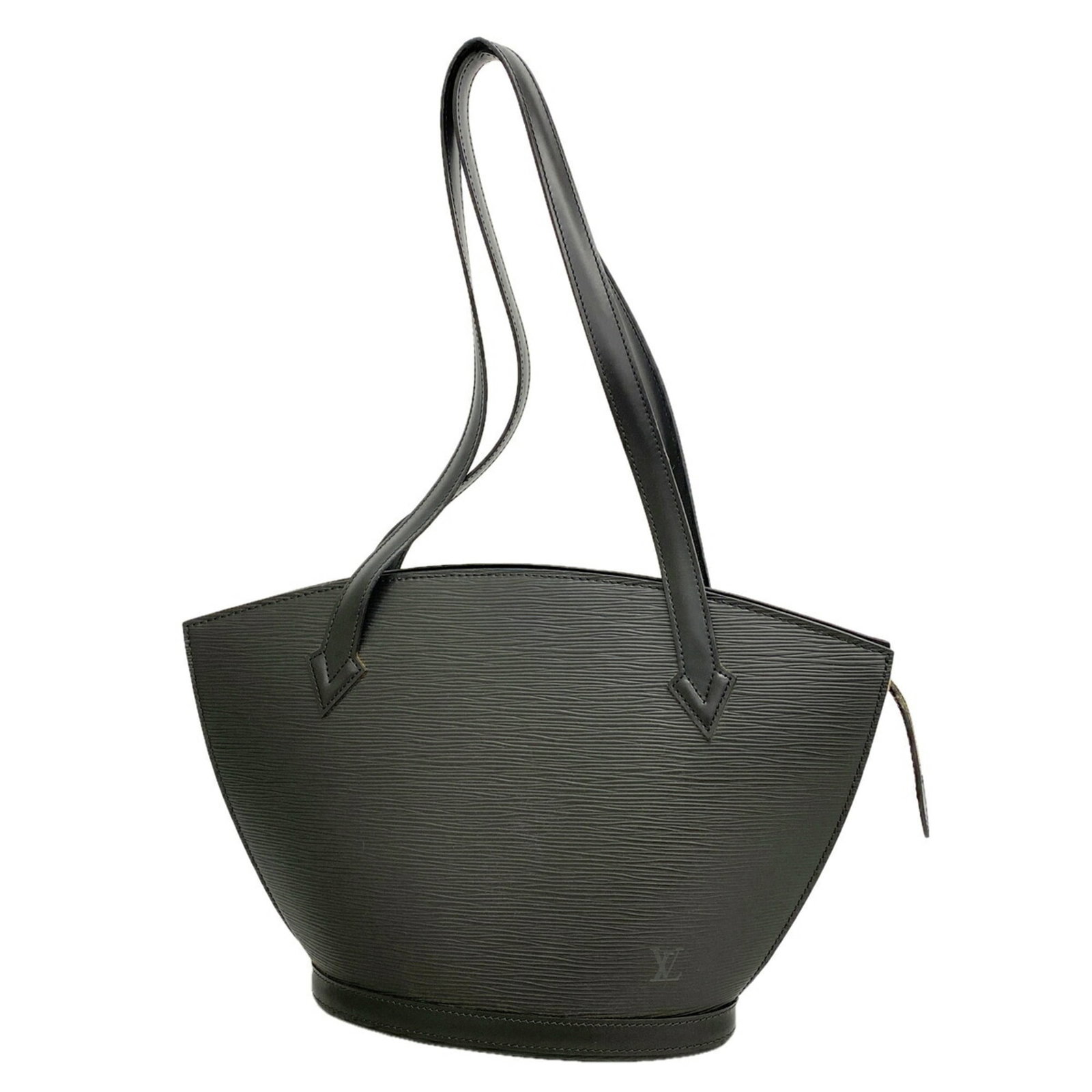 Shoulder Bag by Louis Vuitton: Shoulder Bag by Louis Vuitton The Louis Vuitton shoulder bag features a sleek Noir color and a compact size, measuring 24cm x 23cm x 10cm. This stylish bag is designed with a classic shape and a