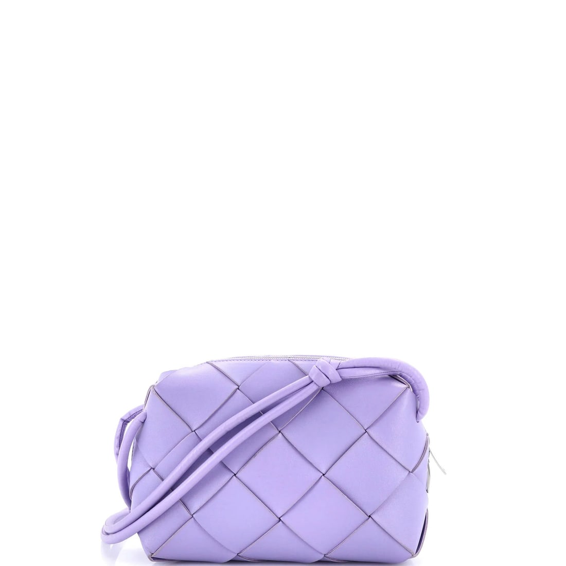 Intrecciato Leather Small Maxi Cassette Camera Crossbody Bag Bottega Veneta: Intrecciato Leather Small Maxi Cassette Camera Crossbody Bag Bottega Veneta Small Intrecciato Leather Cassette Camera Crossbody Bag in Purple. This Bottega Veneta maxi crossbody bag features a rich,