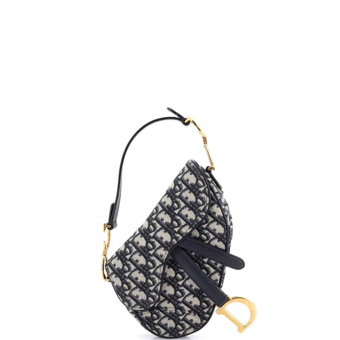 Canvas Oblique Christian Dior Saddle Mini: Canvas Oblique Christian Dior Saddle Mini Canvas Oblique Christian Dior Saddle Mini - A stylish and compact shoulder bag with a classic oblique design, featuring a canvas exterior in a vibrant blue