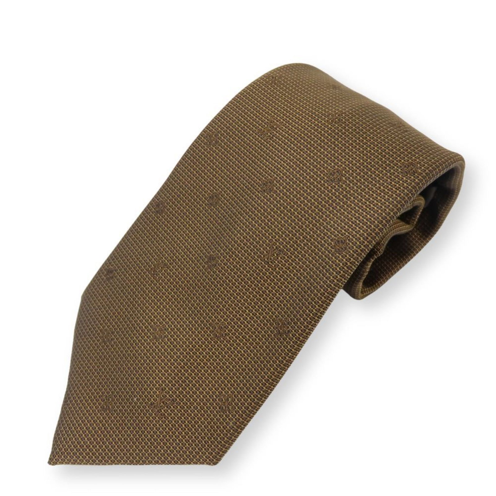 Vuitton Cravat Silk Louis: Vuitton Cravat Silk Louis Brown silk cravat with a total length of 151.5cm and a width of 9.5cm, made by Louis Vuitton. This cravat features the classic business style and is crafted from