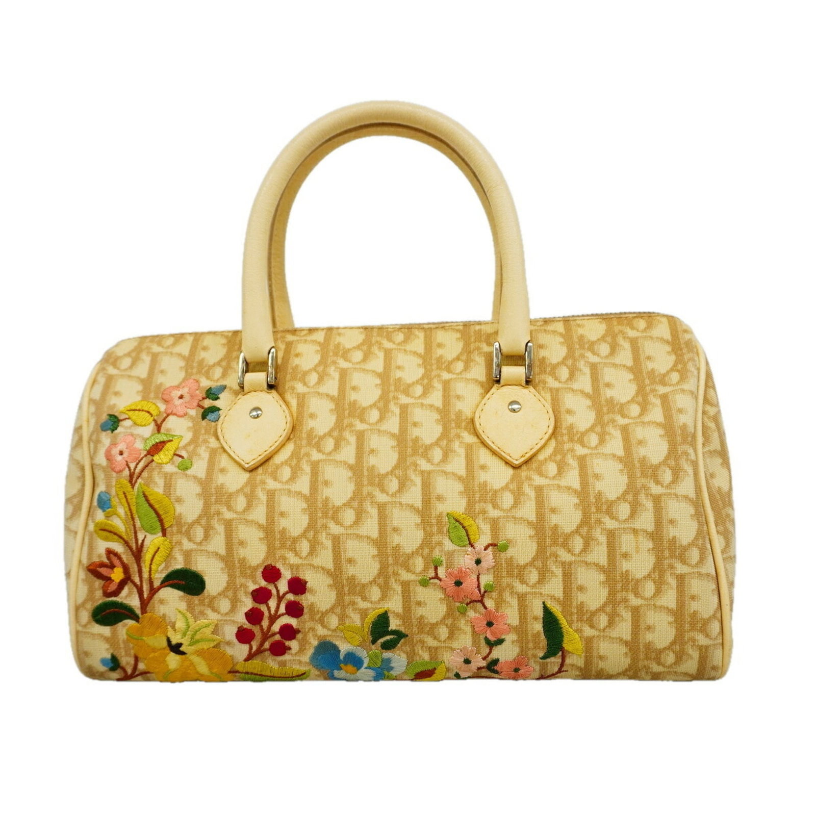 Dior Handbag Pvc Christian: Dior Handbag Pvc Christian The Dior Handbag Pvc Christian is a striking beige PVC handbag with silver hardware, measuring 15cm x 28cm x 12.5cm. Its sleek design and bold color make it a unique