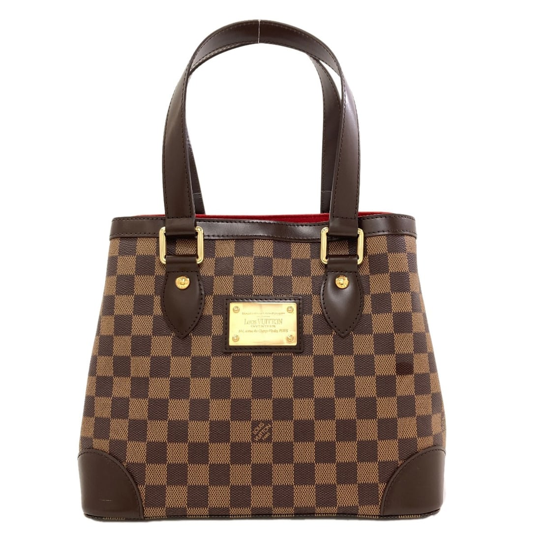 Hampstead Pm Tote Bag Damier Canvas Louis Vuitton N51205: Hampstead Pm Tote Bag Damier Canvas Louis Vuitton N51205 Damier canvas exterior adds a touch of classic style to this brown tote bag, featuring a signature design that's unmistakably Louis Vuitton.