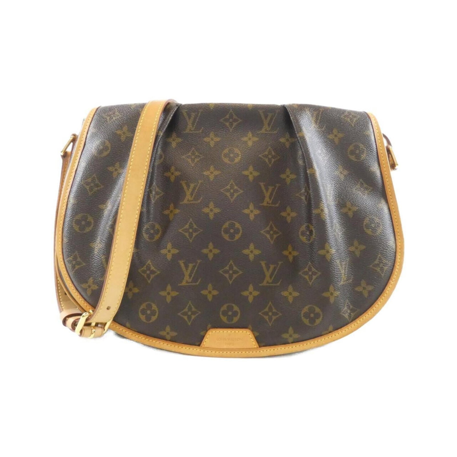 Canvas Coated Louis Vuitton Bag Shoulder: Canvas Coated Louis Vuitton Bag Shoulder Marron Coated Canvas Louis Vuitton Shoulder Bag. This shoulder bag features a classic design with a coated canvas material, measuring 26cm x 36cm x 11cm. The