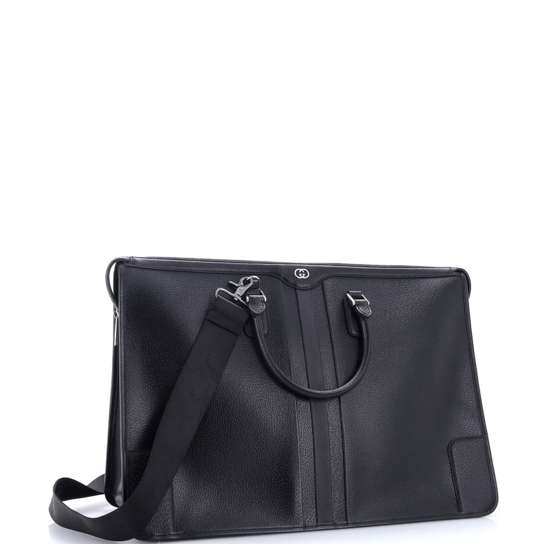 Gucci Interlocking G Large Leather Convertible Briefcase - 2