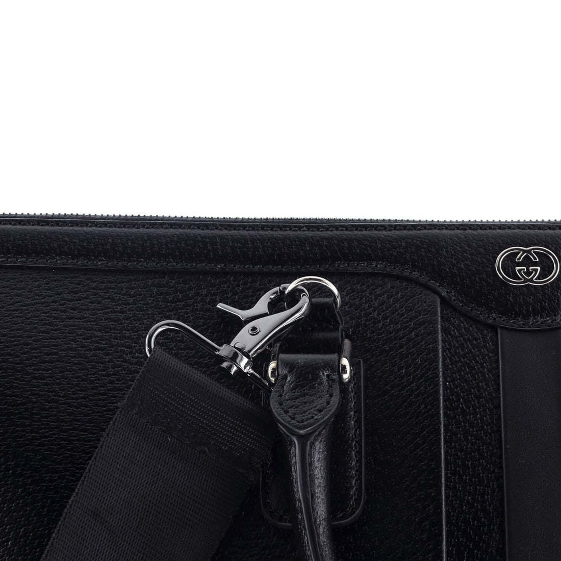 Gucci Interlocking G Large Leather Convertible Briefcase - 6