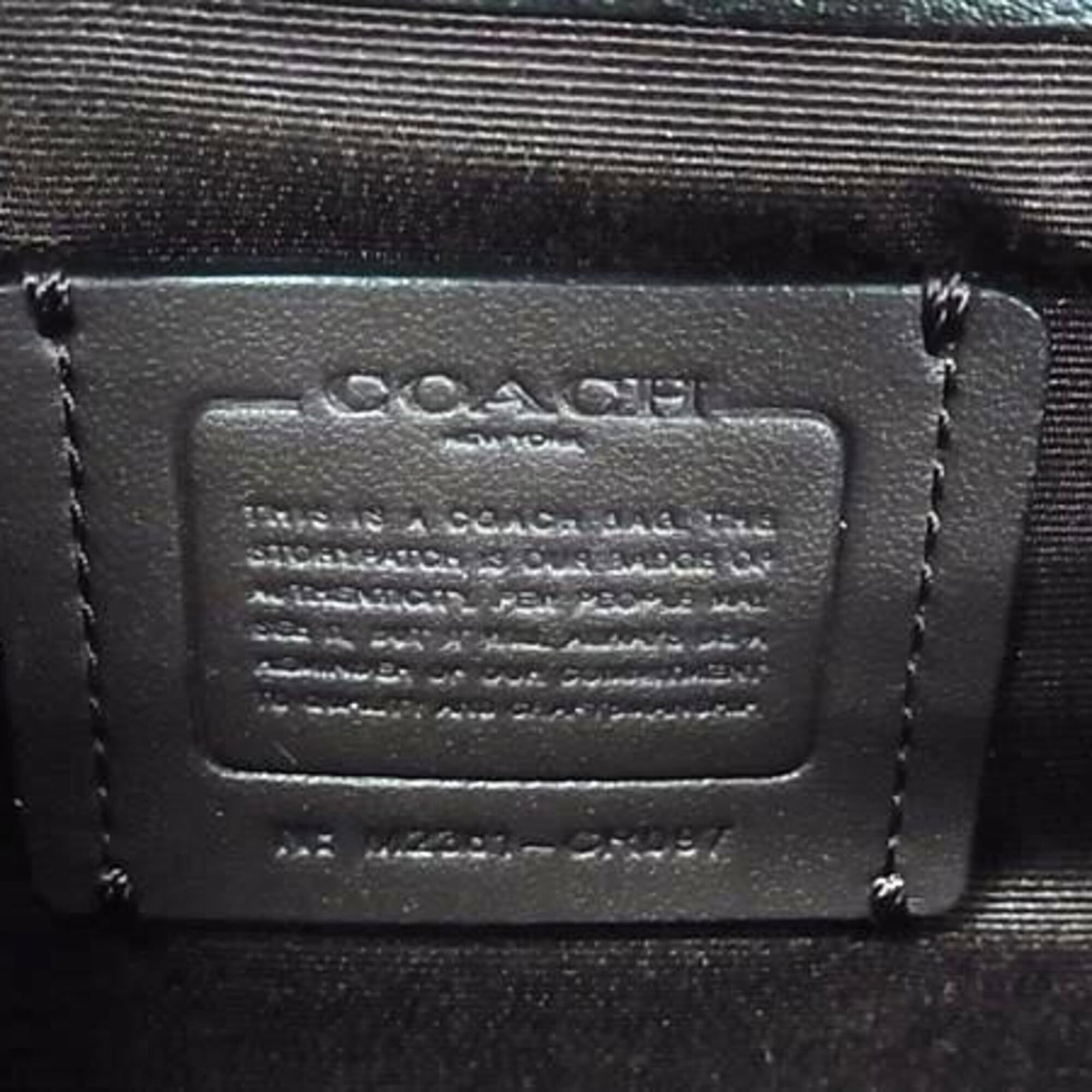 Handbag Leather Coach - 6