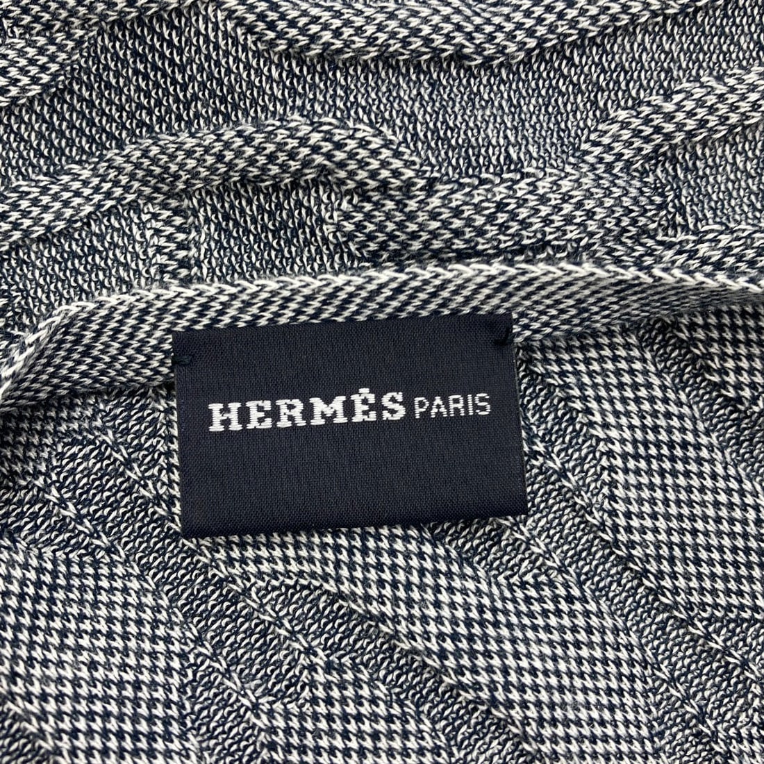 Hermes Silk Cotton Dunklepattern Stall Shane - 4