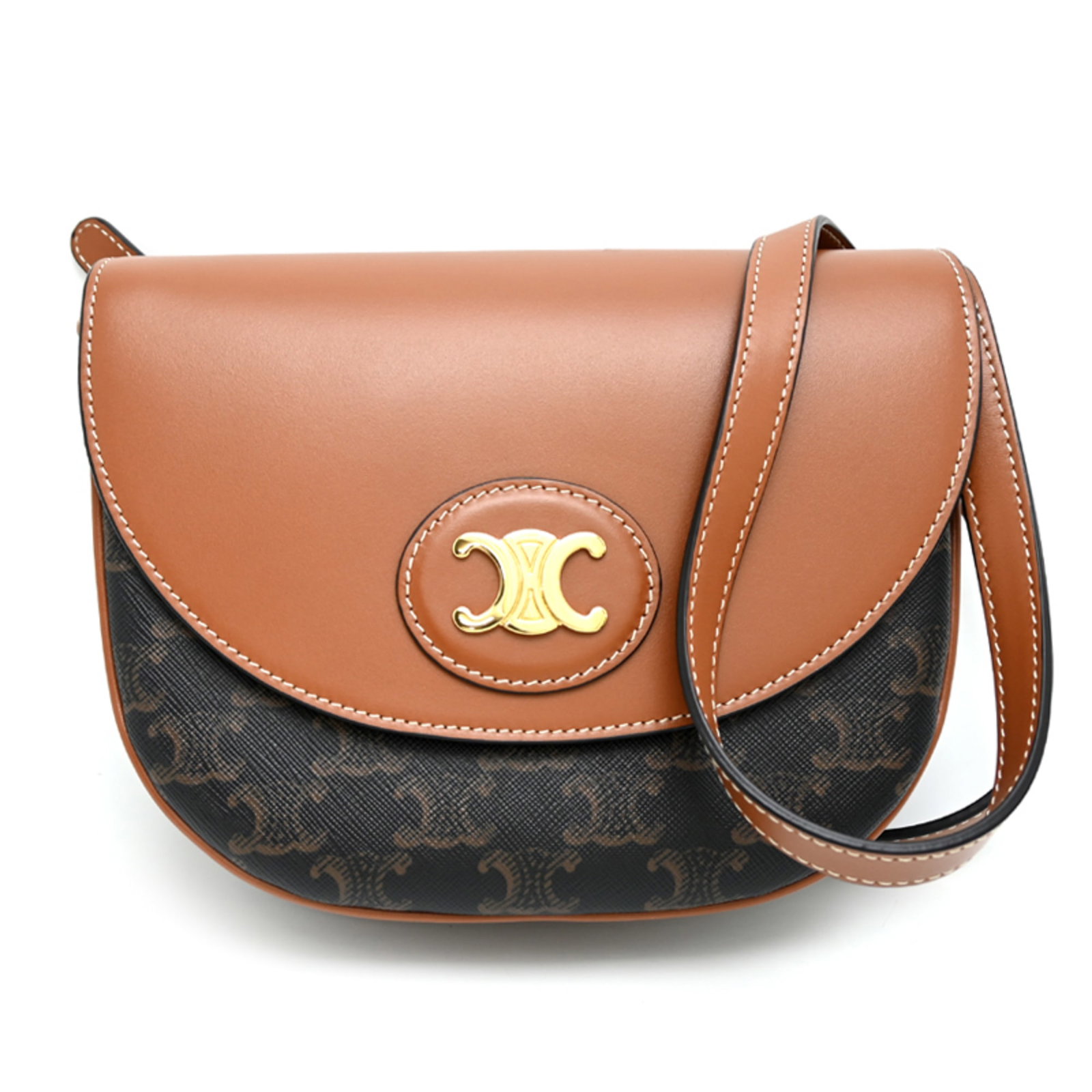 Shoulder Bag Leather Celine Pvc: Shoulder Bag Leather Celine Pvc This Celine shoulder bag is crafted from high-quality leather and PVC, combining durability with a touch of modernity. Measuring 17cm x 21cm x 5cm, it offers a stylish 