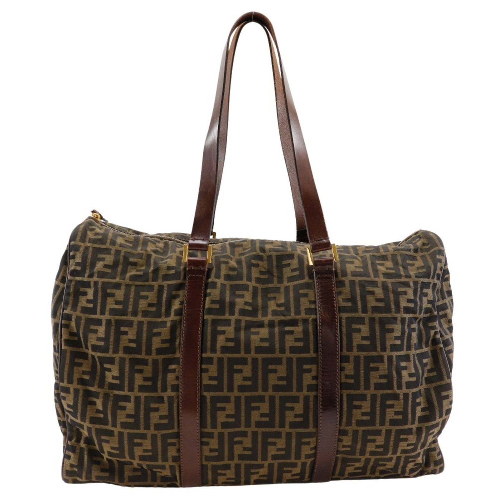 Boston Bag Nylon Fendi Canvas: Boston Bag Nylon Fendi Canvas Boston Bag Nylon Fendi Canvas is a stylish and durable tote made from high-quality nylon canvas. Measuring 35cm x 50cm x 18cm, it features a sturdy zipper closure and a l