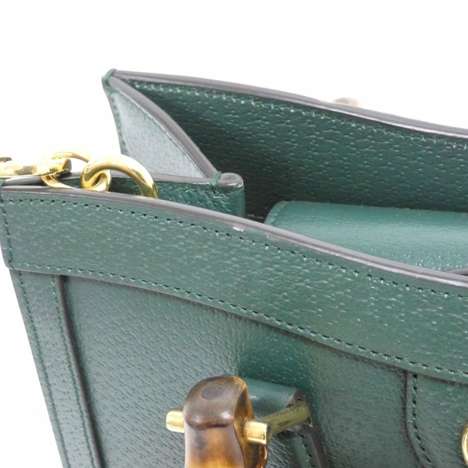 Handbag Leather Gucci - 4