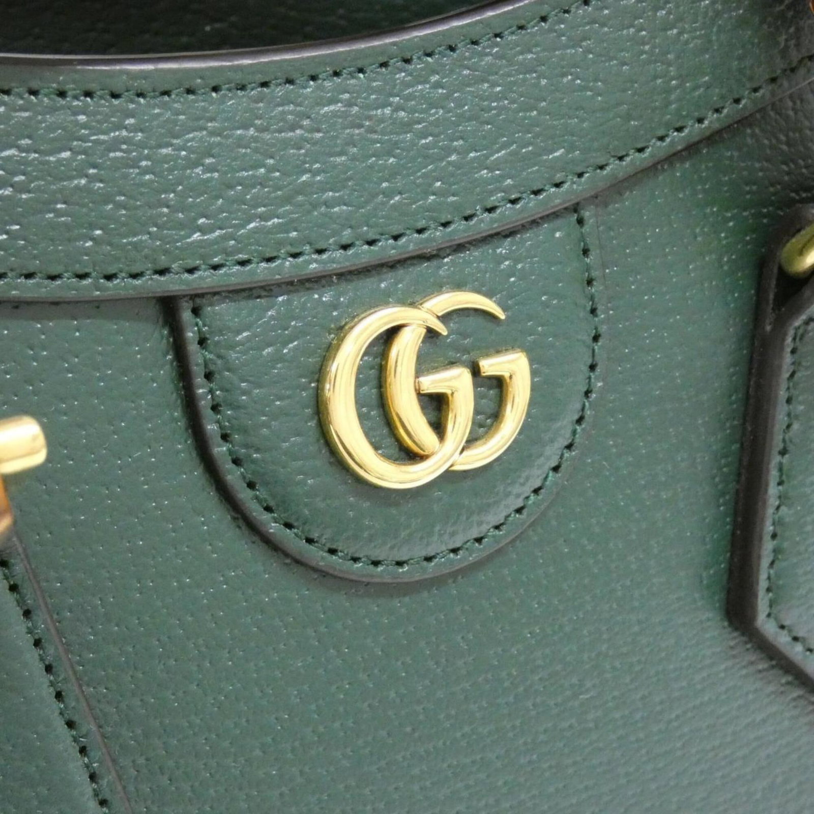 Handbag Leather Gucci - 5