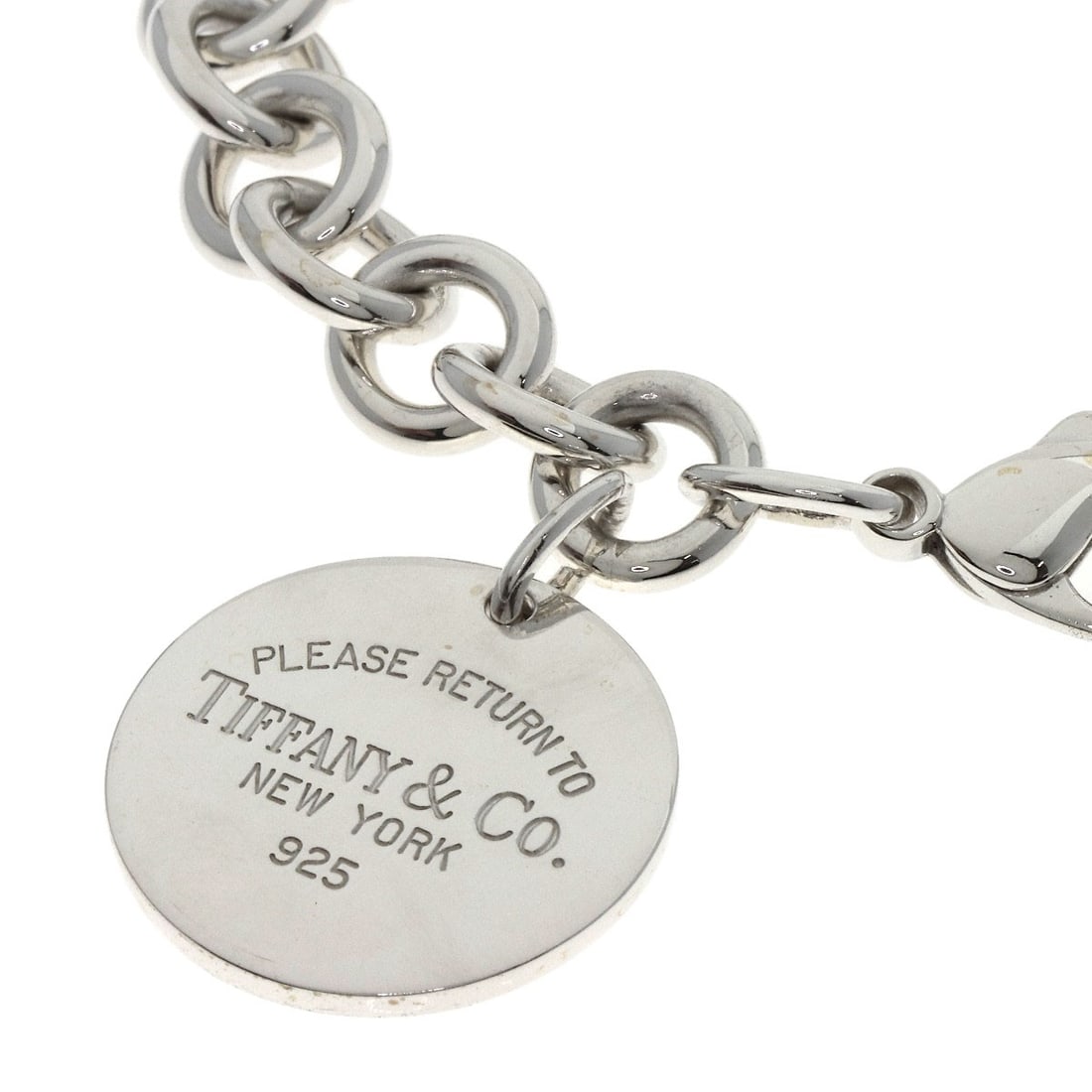 Return Tiffany Round Silver Bracelet - 2