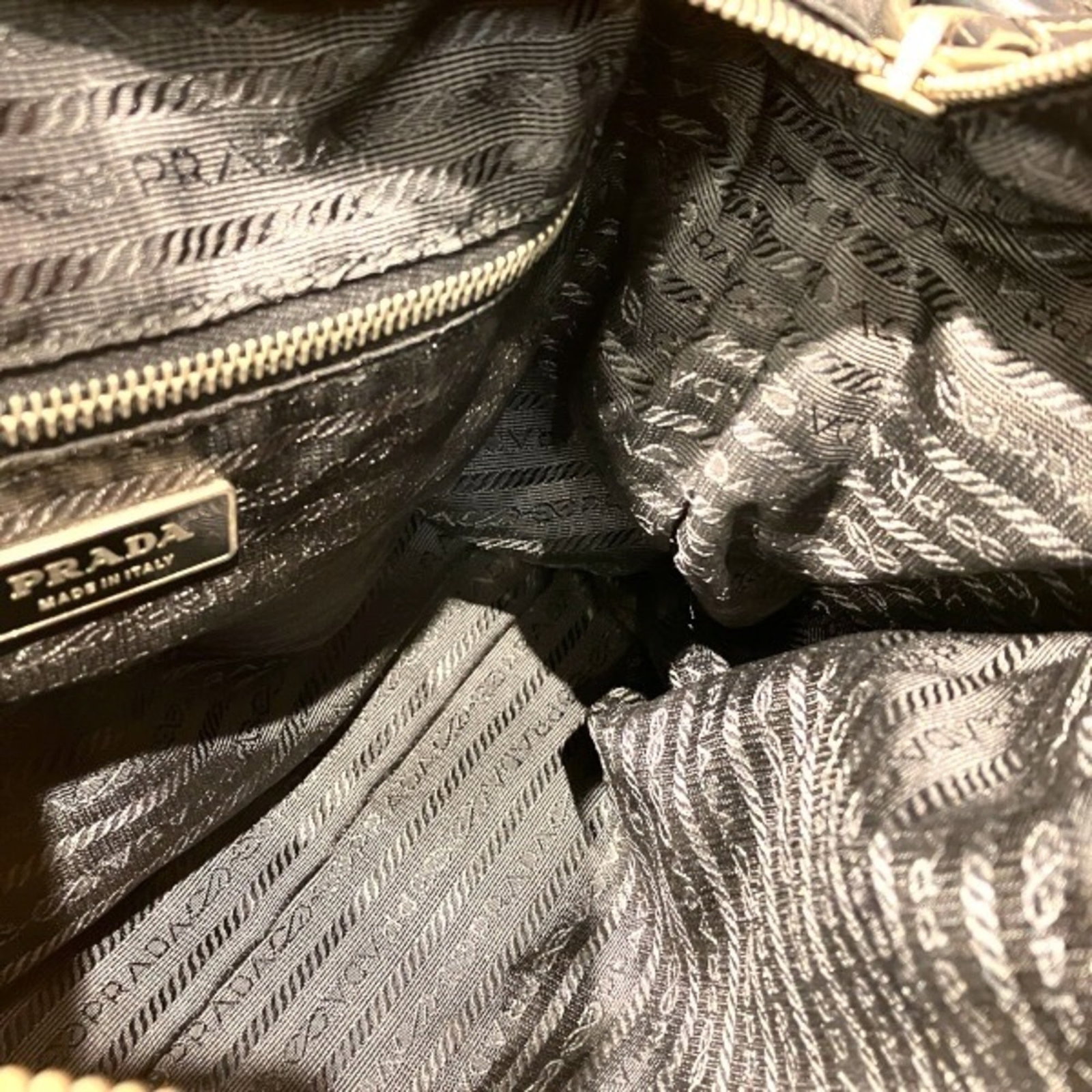 Handbag Nylon Leather Prada - 5