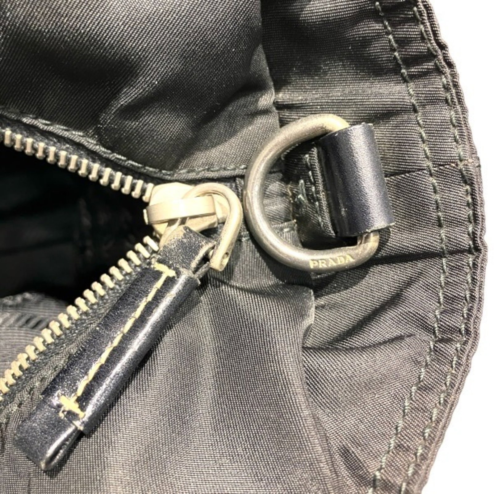 Handbag Nylon Leather Prada - 8