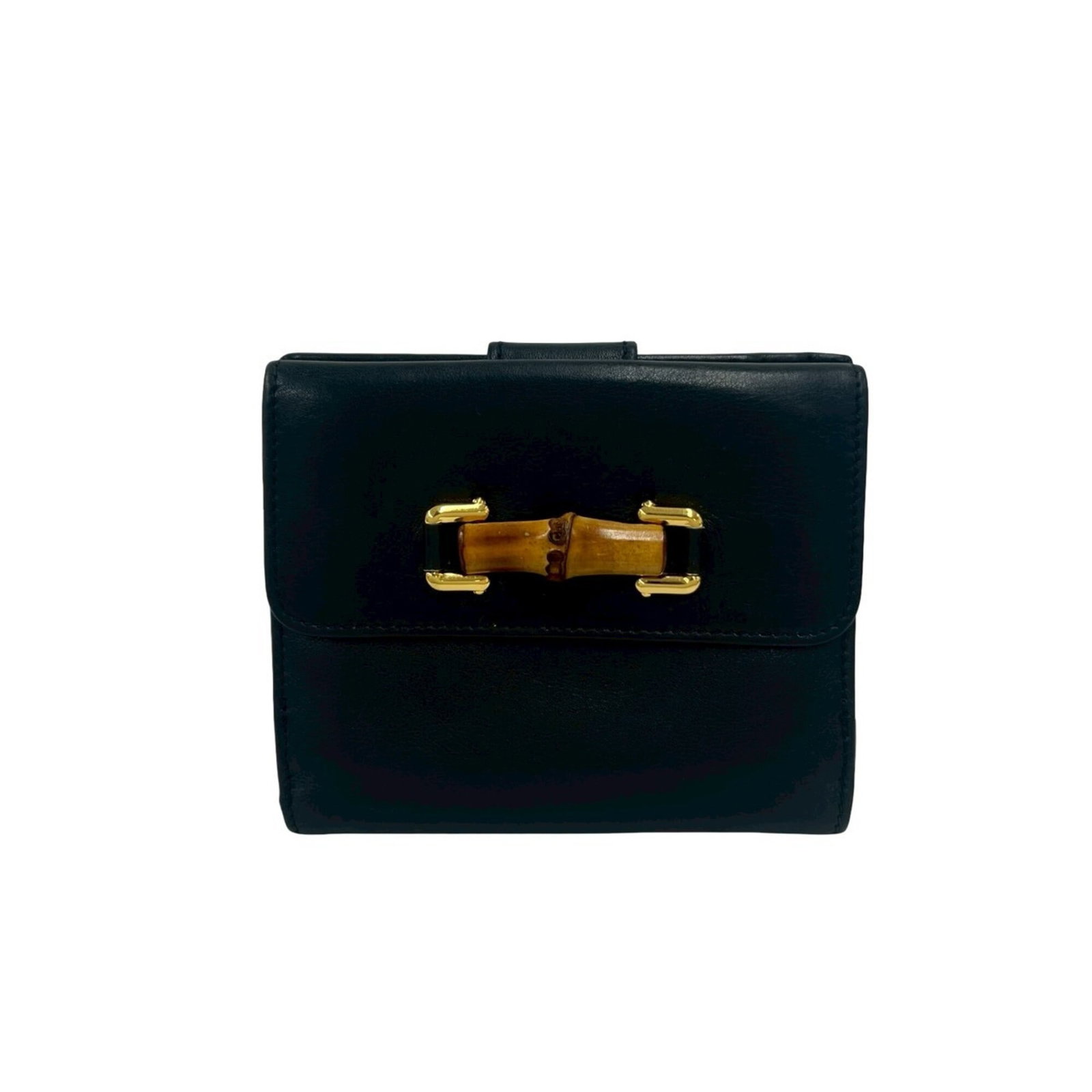 Bamboo Leather Gucci Wallet Bi: Bamboo Leather Gucci Wallet Bi Bamboo Leather Gucci Wallet Bi - A unique blend of sustainable materials and luxurious design, this bi-fold wallet features a striking navy color and distinctive bamboo