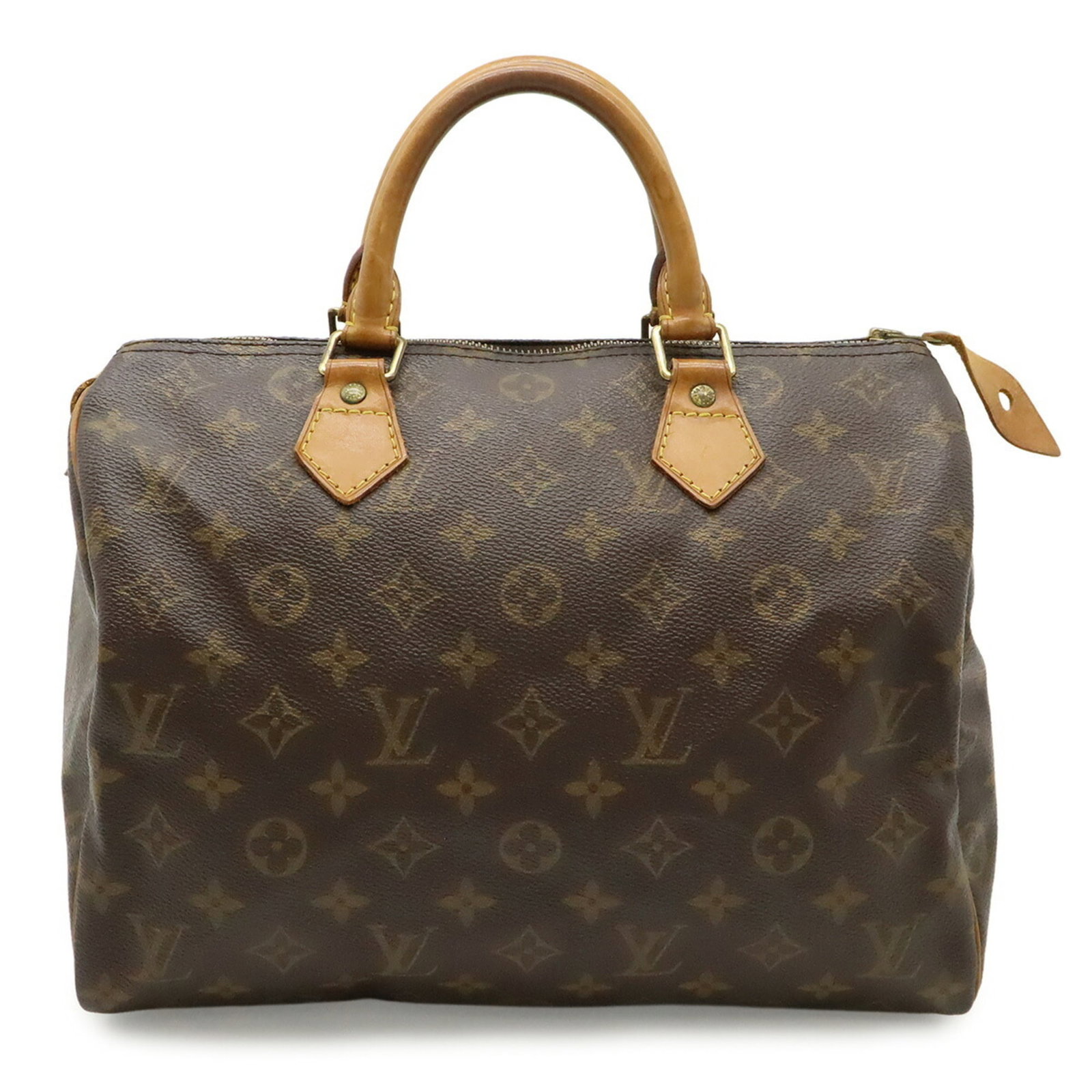 Louis Vuitton Monogram Handbag: Louis Vuitton Monogram Handbag Monogram pattern adorns this Louis Vuitton handbag, crafted from high-quality materials and featuring a classic design. The bag measures 21.5cm x 30cm x 17.5cm, making