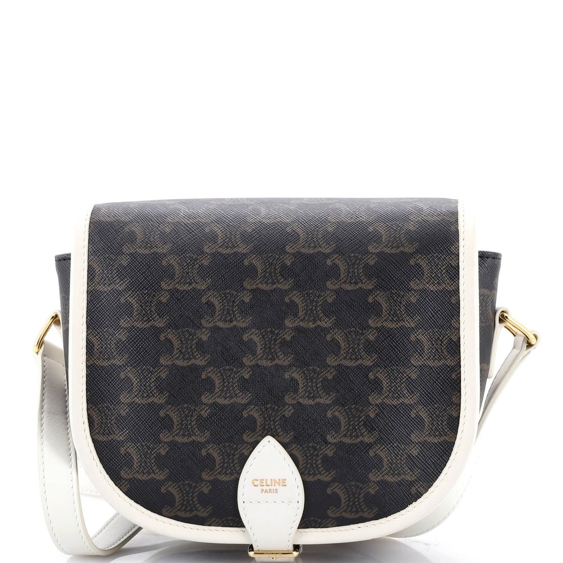 Canvas Coated Medium Triomphe Folco Bag Celine: Canvas Coated Medium Triomphe Folco Bag Celine Canvas Coated Medium Triomphe Folco Bag Celine - A Timeless Brown Cross Body Bag with Signature. This Celine Folco bag boasts a canvas coated exterior