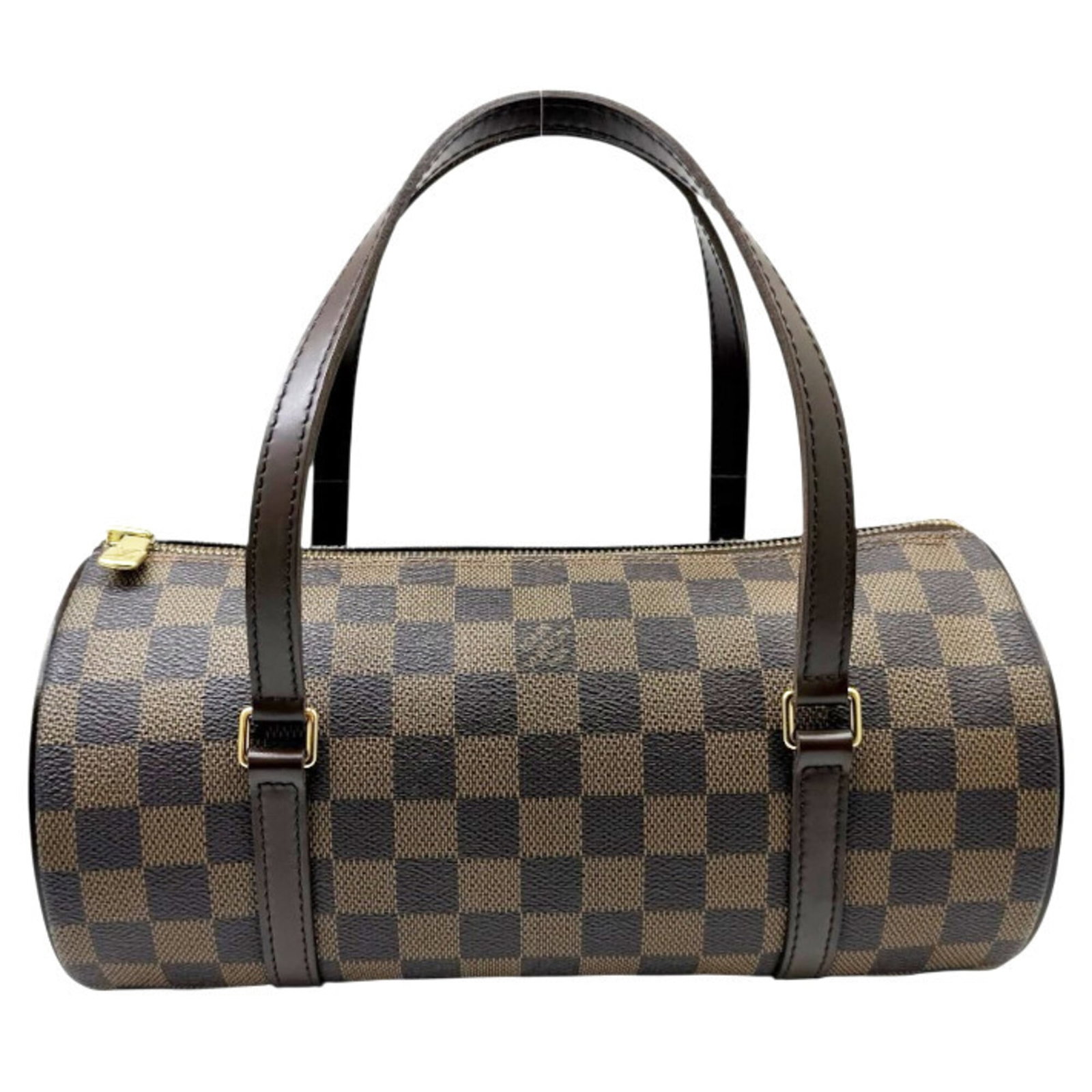 Louis Vuitton Boston Damier Canvas Handbag: Louis Vuitton Boston Damier Canvas Handbag Damier canvas adds a unique touch to this classic Louis Vuitton Boston bag, featuring a timeless design that combines style and functionality. With its