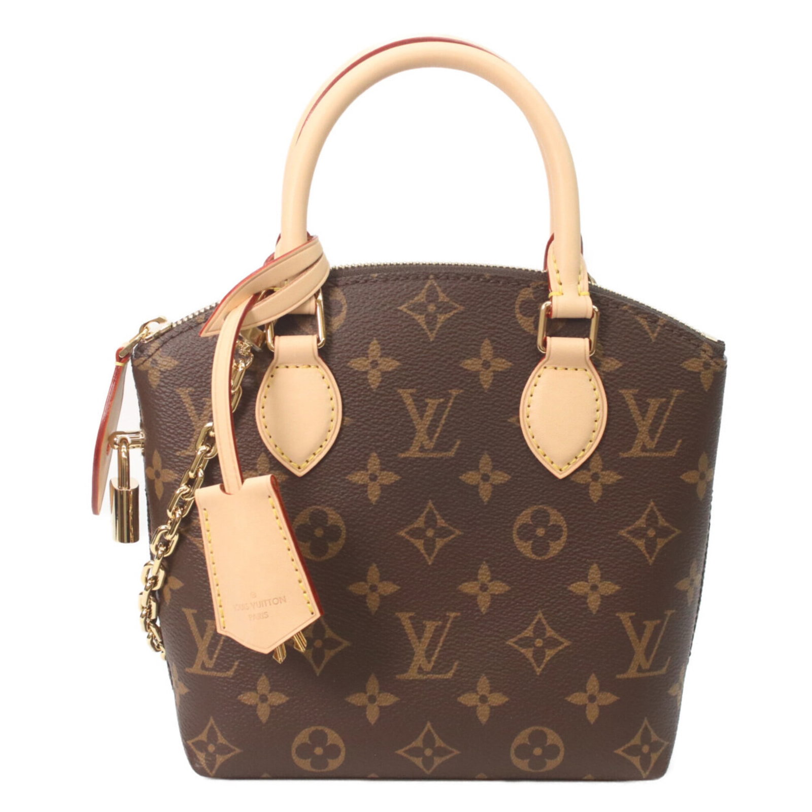Louis Vuitton Monogram Handbag: Louis Vuitton Monogram Handbag Brown Louis Vuitton Monogram Handbag, 19cm x 17.5cm x 6.5cm, with 24cm handle and adjustable strap length. The bag features a classic Monogram pattern in a timeless brow