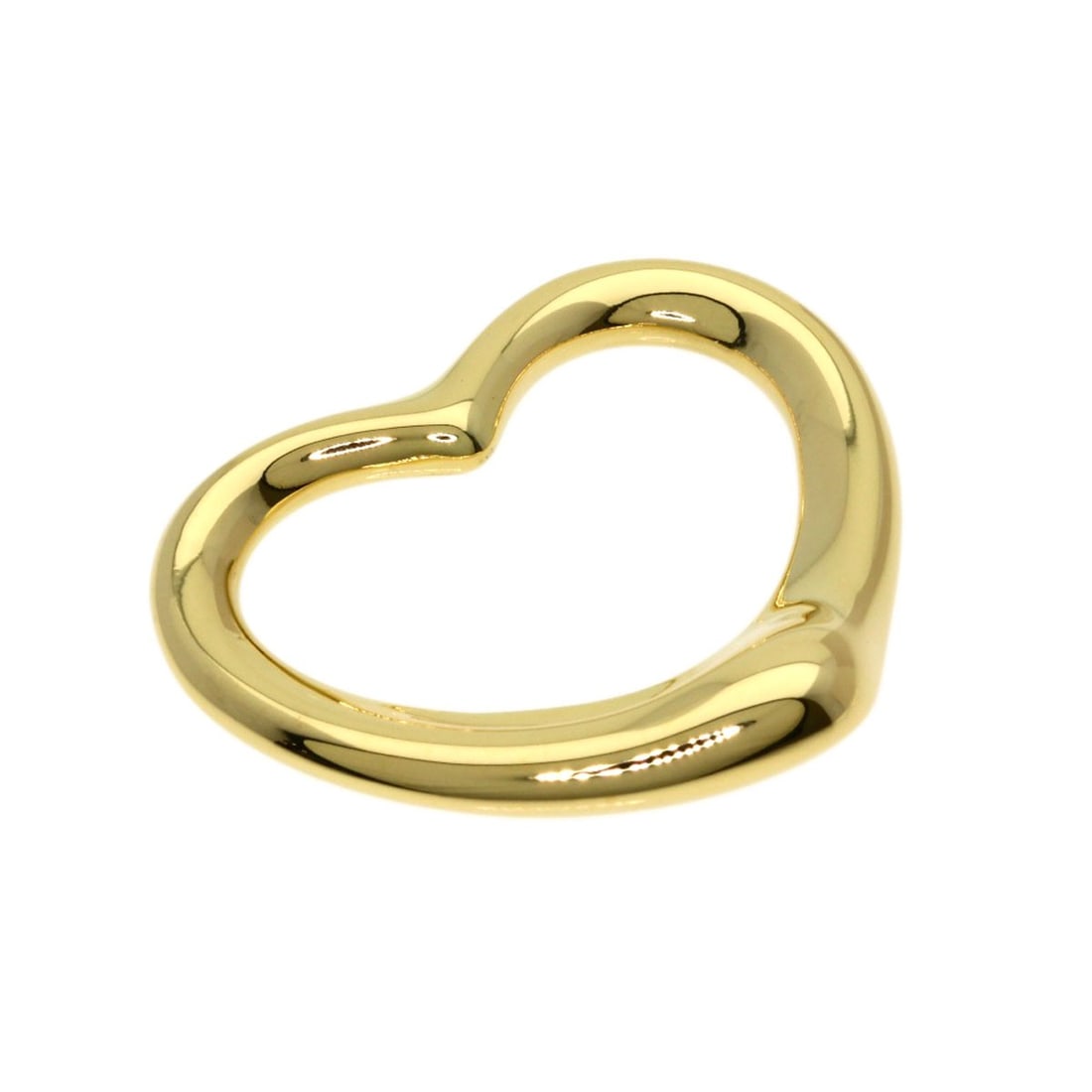 Open Heart Pendant Top Tiffany&Co. Top K18 Yellow Gold: Open Heart Pendant Top Tiffany&Co. Top K18 Yellow Gold Top Tiffany&Co. Pendant features a K18 Yellow Gold construction, showcasing the luxury of 18k gold. The pendant's design is a standout piece,