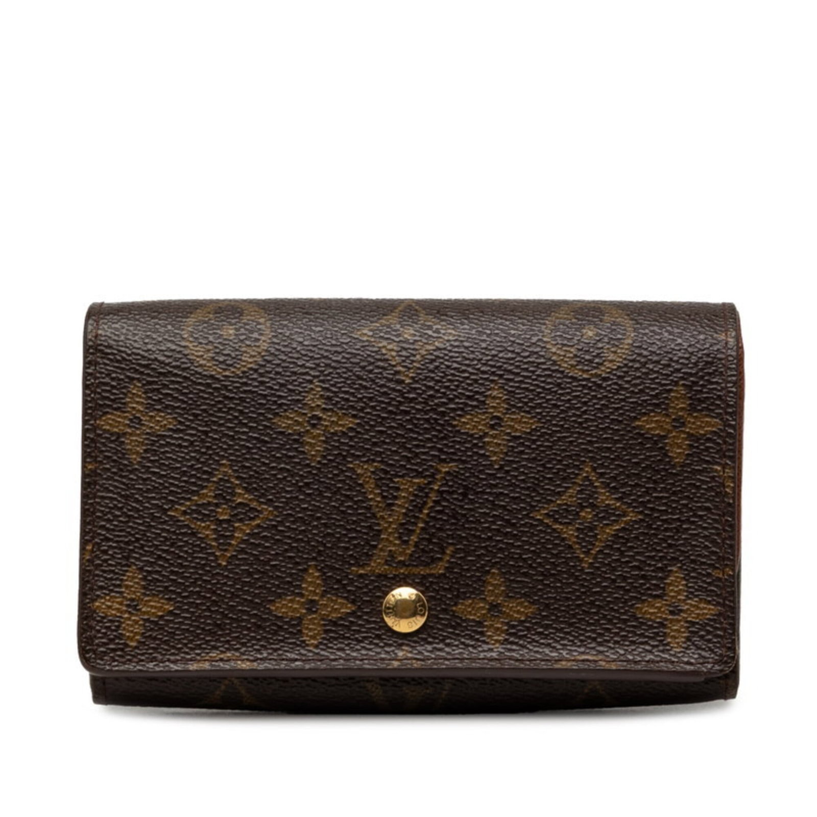 PVC Leather Wallet Bi Fold Louis Vuitton: PVC Leather Wallet Bi Fold Louis Vuitton PVC Leather Wallet Bi Fold Louis Vuitton is made from PVC and features a brown color, measuring 9cm x 14cm x 2cm. This bi-fold wallet is a part of the Louis