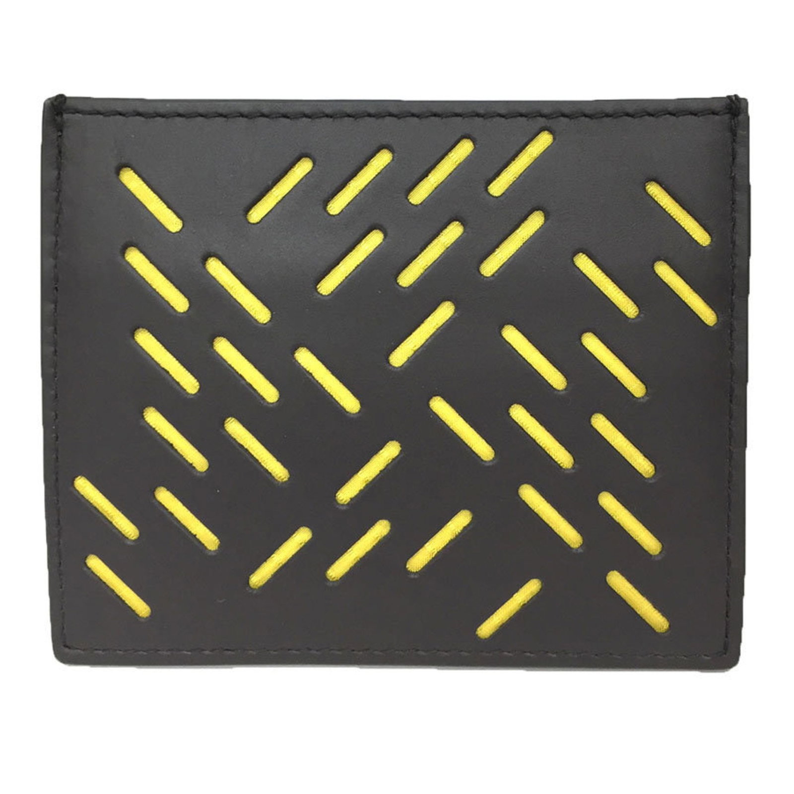 Veneta Card Leather Case: Veneta Card Leather Case Dark brown leather card case with an inner card holder, measuring 8cm x 9.8cm. Made from high-quality leather, this case features a classic design with a simple and elegant
