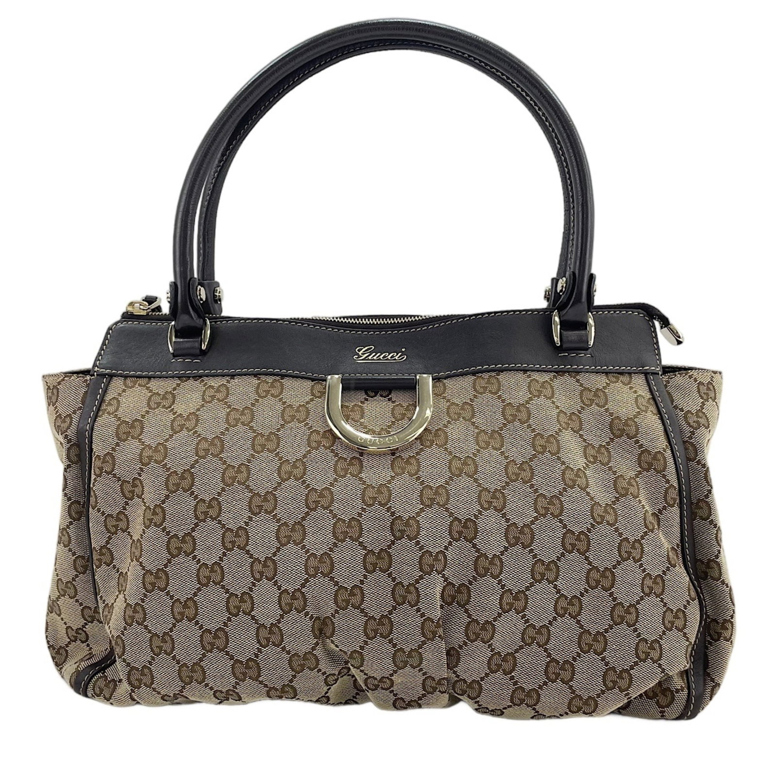 Bag Tote Gucci: Bag Tote Gucci Gucci's iconic tote bag is a timeless classic, boasting a sleek beige color and durable design. Measuring 28cm x 35cm x 7cm, this stylish bag is perfect for everyday use. Its Italian