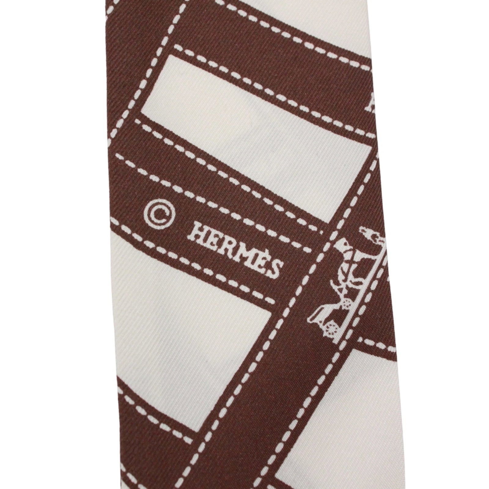 Silk Hermes Scarf - 5