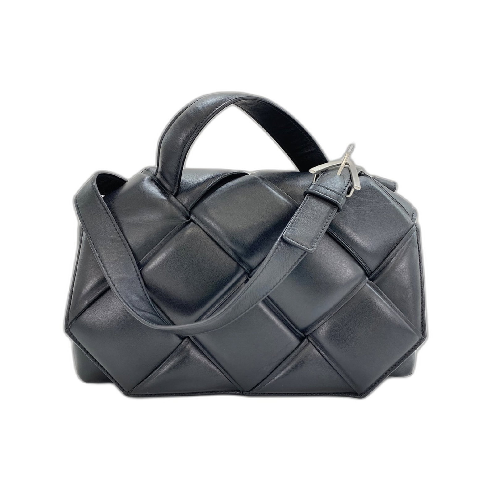 Veneta Bag Shoulder Bottega: Veneta Bag Shoulder Bottega Black shoulder bag with Bottega Veneta logo. Made from high-quality materials, this Veneta Bag features a classic design with clean lines and a structured silhouette. Item